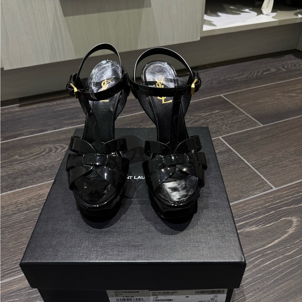 Saint Laurent Black High Stiletto Heels